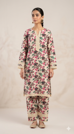Antique Skin Premium 2 Piece Soft Lawn Suit for Women in Pakistan by Zenvia