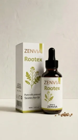 Zenvia Rootex Pure Cold Pressed Taramira Hair Oil 100ml Bottle
